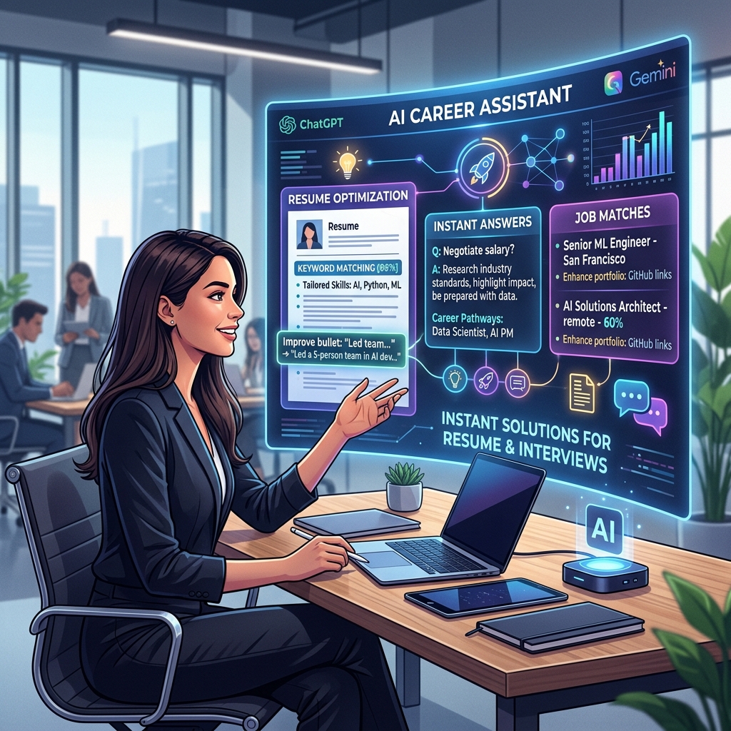 High-end generative art depicting artificial intelligence for job placement with prediction algorithms.